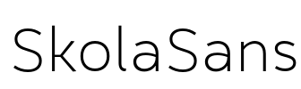 SkolaSans Font Image