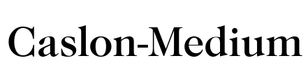 Caslon-Medium Font Image