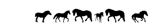 DJ Horses 1 Font Image