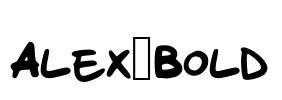 Alex_Bold Font Image