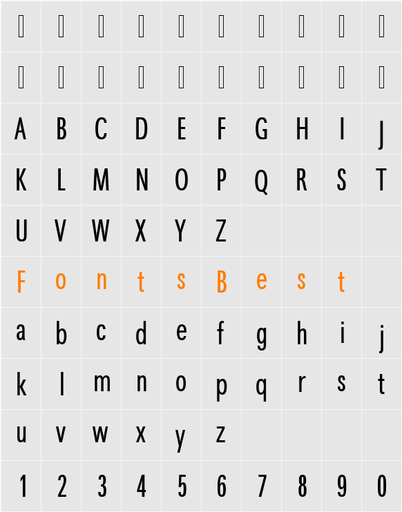 MaximaCyrTCYLigCom Character Map