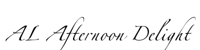 AL Afternoon Delight Font Image