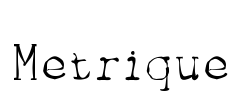 Metrique Font Image