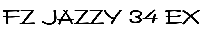 FZ JAZZY 34 EX Font Image