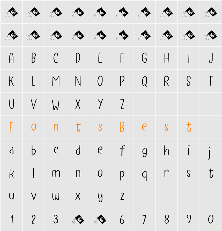 Instant Harmony Lite DEMO Character Map