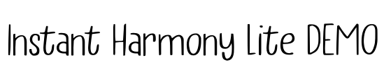 Instant Harmony Lite DEMO Font Image