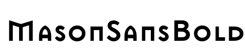 MasonSansBold Font Image