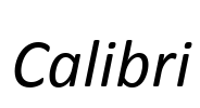 Calibri Font Image