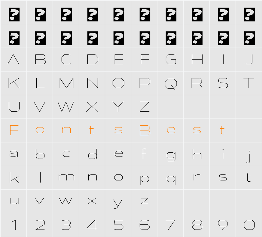 Athabasca Ex El Character Map