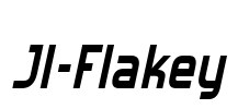 JI-Flakey Font Image