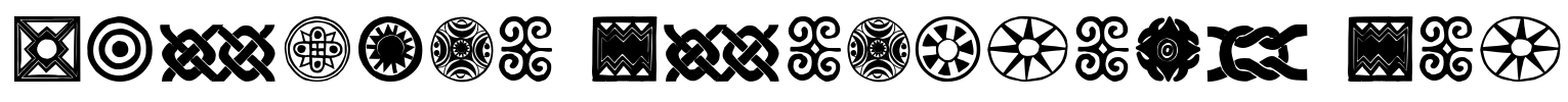 African Ornaments One Font Image