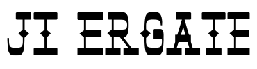 JI-Ergate Font Image