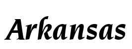 Arkansas Font Image