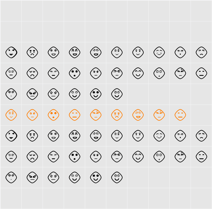 Another Faces St Character Map