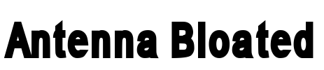 Antenna Bloated Font Image