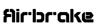 Airbrake Font Image