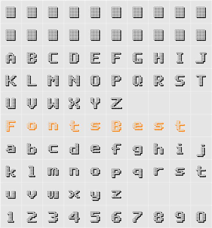 Matrix Complex 3D NC Character Map