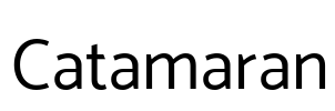 Catamaran Font Image