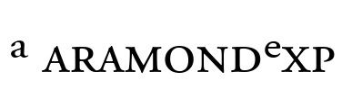 AGaramondExp Font Image