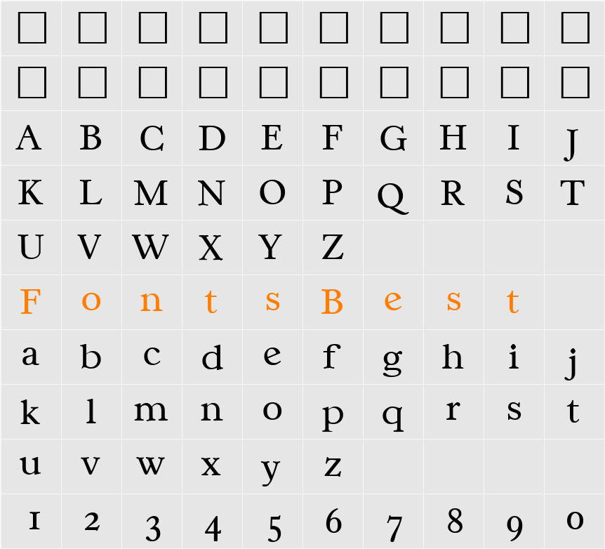 Casablanca-Light Character Map