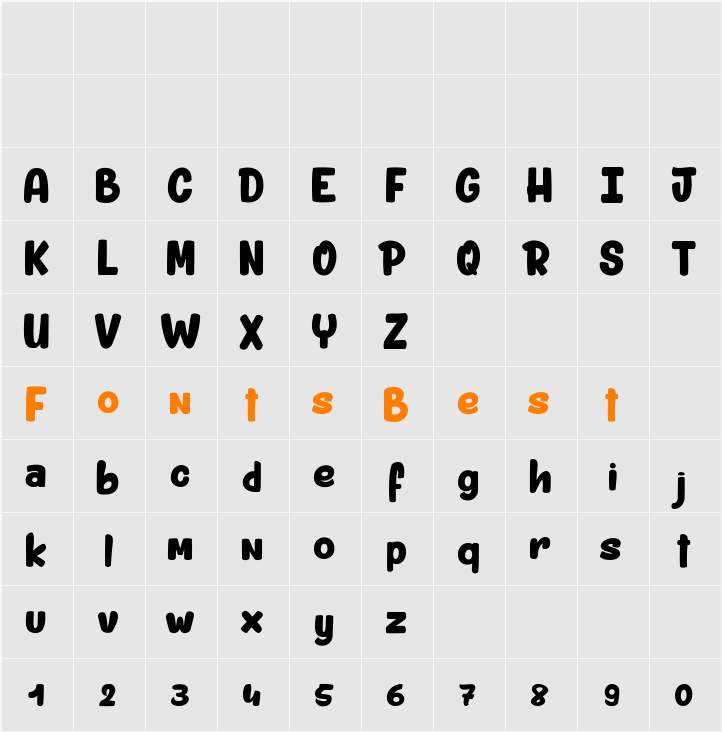 Porko_PersonalUseOnly Character Map