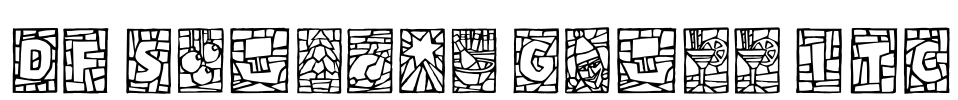 DF Stained Glass ITC Font Image