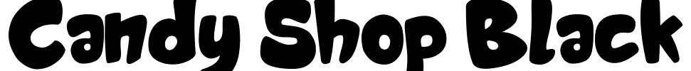 Candy Shop Black Font Image