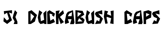 JI Duckabush Caps Font Image