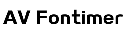 AV Fontimer Font Image