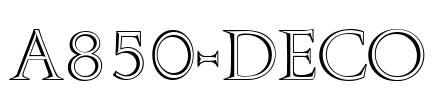 A850-Deco Font Image