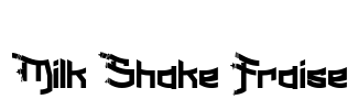 Milk Shake Fraise Font Image