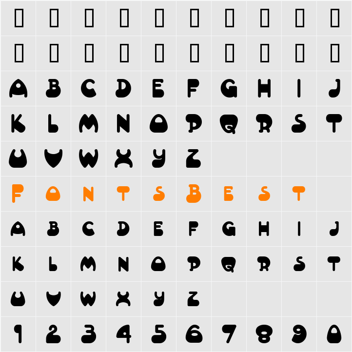 AltamonteNF Character Map