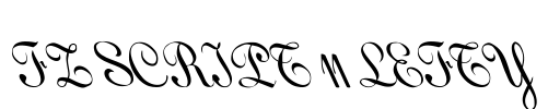 FZ SCRIPT 11 LEFTY Font Image