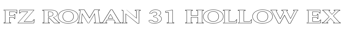 FZ ROMAN 31 HOLLOW EX