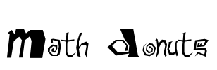 Math Donuts Font Image