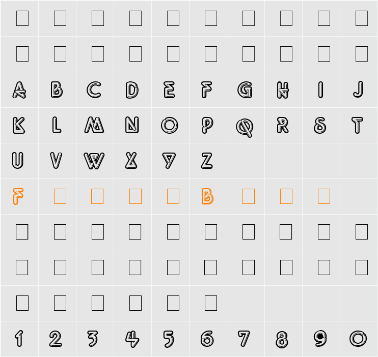 Messenger Character Map