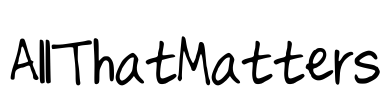 AllThatMatters Font Image