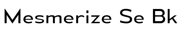 Mesmerize Se Bk Font Image