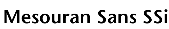 Mesouran Sans SSi Font Image