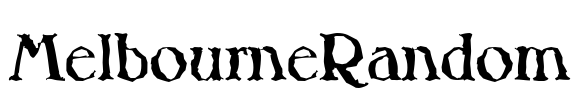 MelbourneRandom Font Image