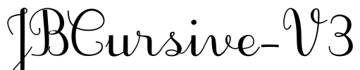 JBCursive-V3 Font Image