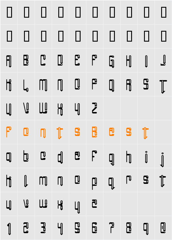 Angie Groovin Character Map