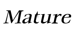 Mature Font Image