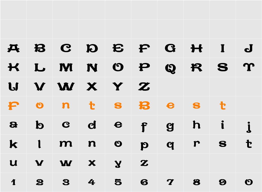 CaractereDoublet Limited Version Character Map