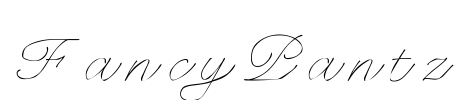 FancyPantz Font Image