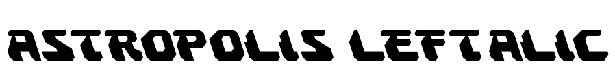 Astropolis Leftalic Font Image