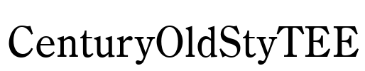 CenturyOldStyTEE Font Image