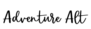 Adventure Alt Font Image