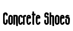 Concrete Shoes Font Image