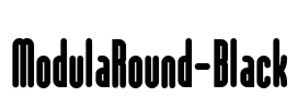 ModulaRound-Black Font Image